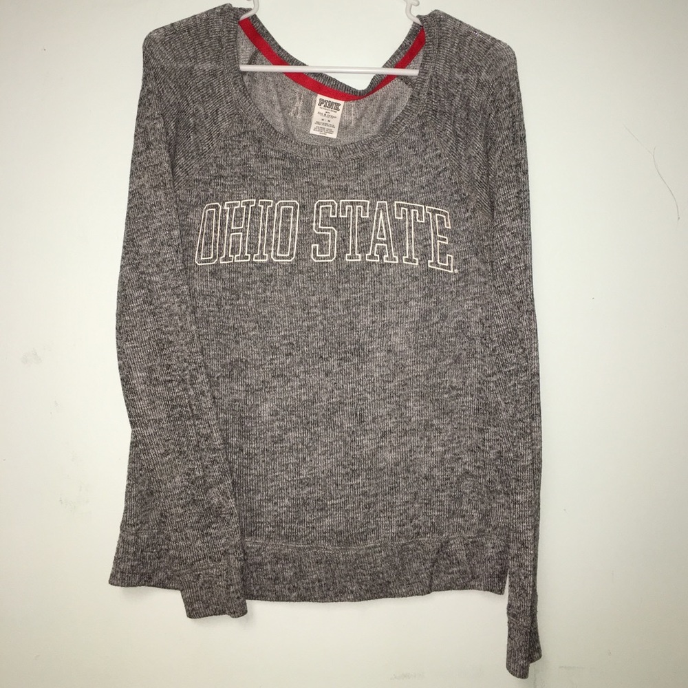 PINK OHIO State Lightweight Sweater, Medium